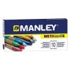 CERAS MANLEY ALPINO METALLICS 10 COLORES SURTIDOS MNC00046